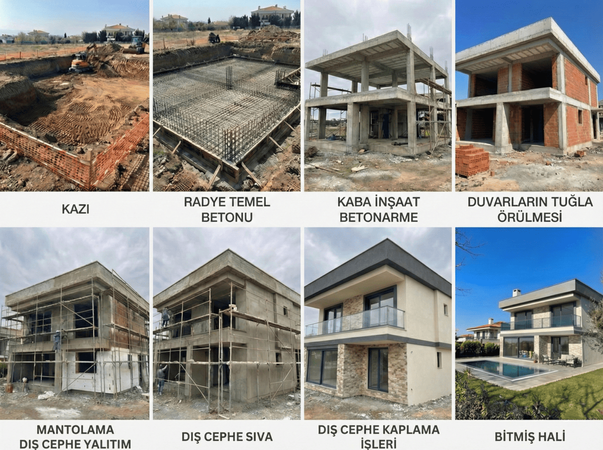 santiye_asamalari (1) Anahtar Teslim Villa inşaatı